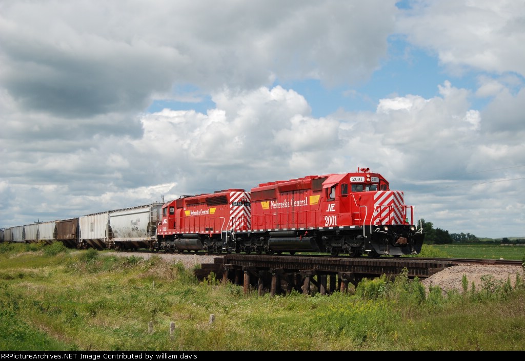 thumbnail image 2 of Nebraska Central Railroad Locomotives Decal Set – NCRC GP38-3 SD38-2 GP38-2 GP40 GP9R, HO Scale, Circus City Decals 2 of 5